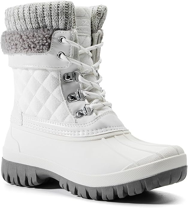 ALEADER Womens Winter Snow Boots | Waterproof Shell | Duck Bo