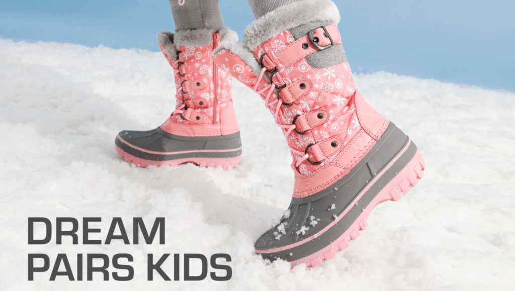DREAM PAIRS Boys Girls Snow Boots
