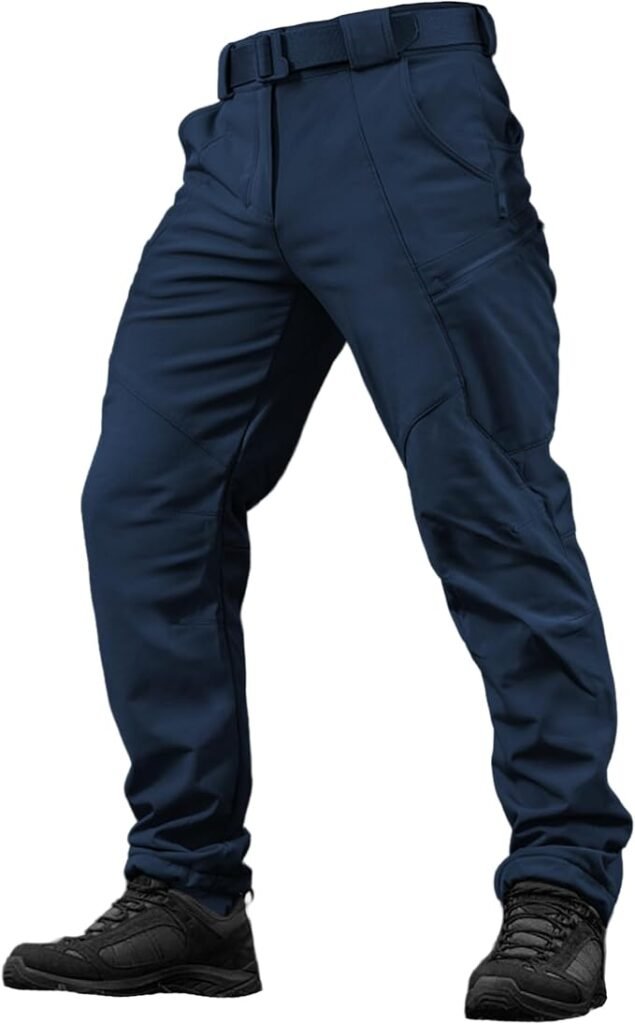 M-Tac Men’s Winter Tactical Work Pants - Thermal Softshell Fleece