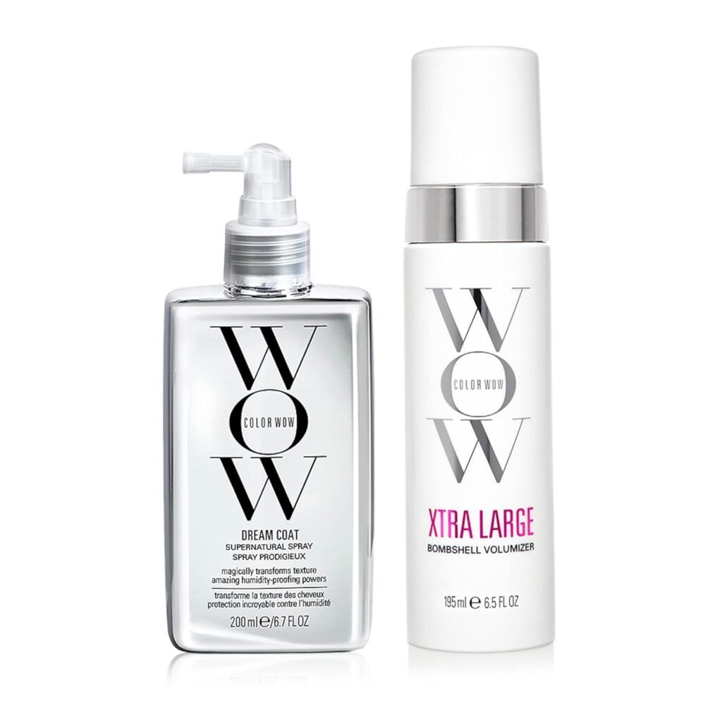 COLOR WOW Haircare Long-Lasting Blowout Bundle- Blowouts that last for days| Go big with XTRA LARGE Volumizer