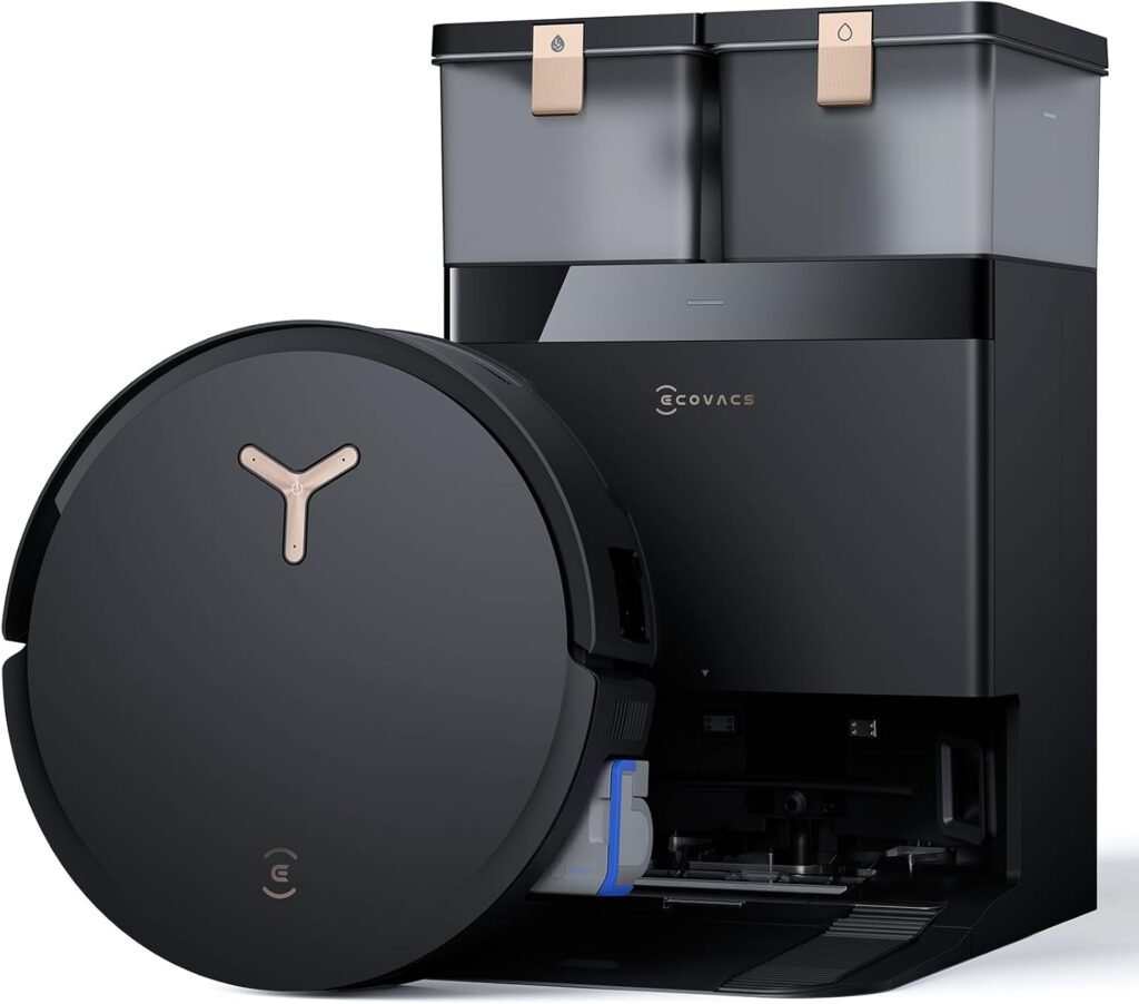 ECOVACS DEEBOT X8 PRO OMNI Robot Smart Vacuum and Mop, 18000Pa, OZMO ROLLER Instant Self-Washing Mopping, 167℉ Hot Water Mop Washing, Auto Cleaning Solution.