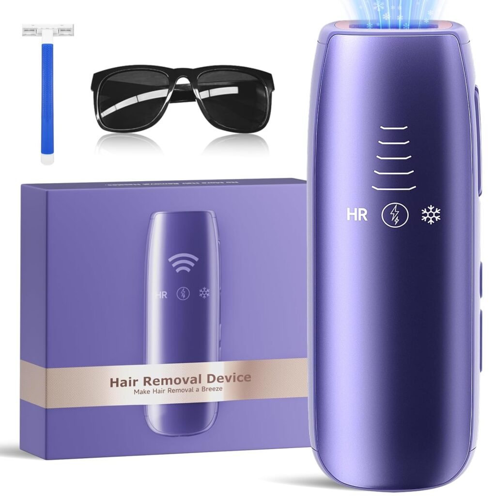 body care Laser Hair Removal with 5℃ Ice Cooling, Painless IPL Laser Hair Removal