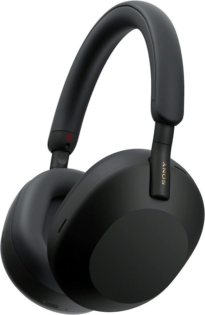 Sony WH-1000XM5 Noise Canceling Wireless Headphones - 30hr Battery Life - Over-Ear Style - Optimized for Alexa and Google Assistant - Built-in mic for Calls Black